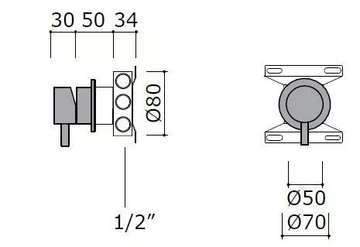 STIRIANA 6815 - 5 ways diverter for shower by MINA - view 3