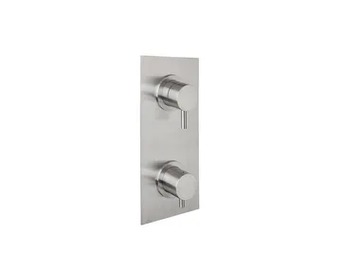 STIRIANA 66P2 - Stainless steel shower tap with plate by MINA - view 2