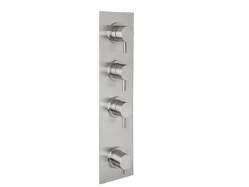STIRIANA 66P4 - Stainless steel shower tap with plate by MINA - view 2