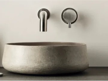 DIMENSIONE74 5152-6234 - 2 hole wall-mounted stainless steel washbasin mixer with aerator by MINA - view 2