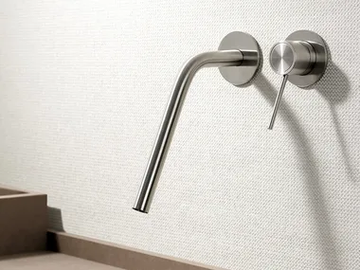 CORSIVO 11419 - Wall-mounted stainless steel washbasin mixer by MINA - view 2