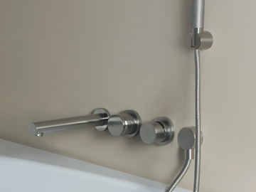 GIOTTO 7600 - 3 hole wall-mounted bathtub mixer by MINA - view 3