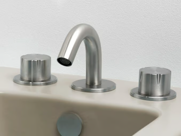 SYNTH 4890 - 3 hole countertop stainless steel bidet mixer by MINA - view 2