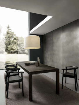 FACE - Extending rectangular oak dining table by MODULNOVA - view 3