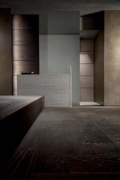 BLADE - Oak and stone bathroom furniture set by MODULNOVA - view 3