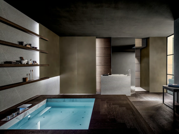 BLADE - Oak and stone bathroom furniture set by MODULNOVA - view 2