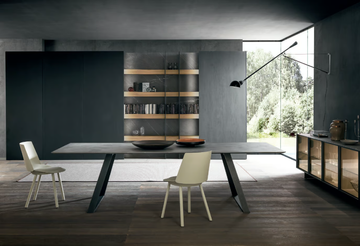 BRERA - Wooden bookcase with built-in lights by MODULNOVA - view 3