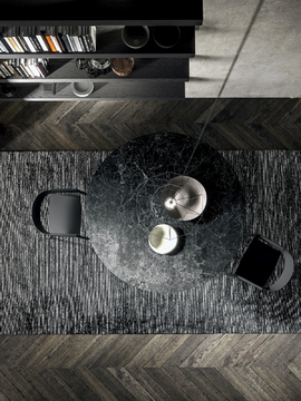 BLADE - Round porcelain stoneware dining table by MODULNOVA - view 3