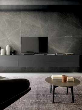 BLADE - Oak TV wall system by MODULNOVA - view 3