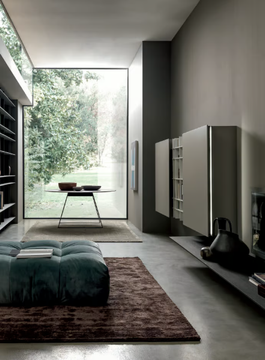 BLADE - Wall-mounted wooden and aluminum TV wall system by MODULNOVA - view 3