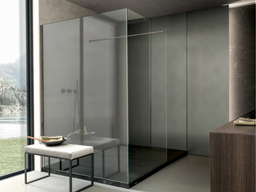 SKILL - Corner rectangular shower cabin with tray by MODULNOVA - view 2