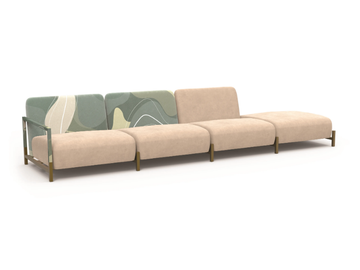 BUTLER BUT13/14/15 - Sectional 4 seater fabric sofa by MOMENTI - view 3
