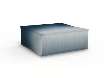 ROCHESTER ARZ02 - Square fabric pouf with removable lining by MOMENTI - view 2