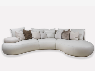 BAHIA ROYAL - Curved nabuk sofa by MORADA - view 2