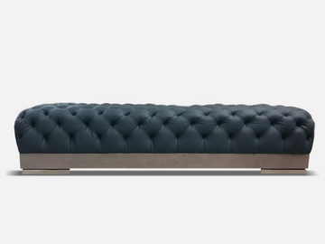 NUBE - Tufted upholstered leather bench by MORADA - view 2