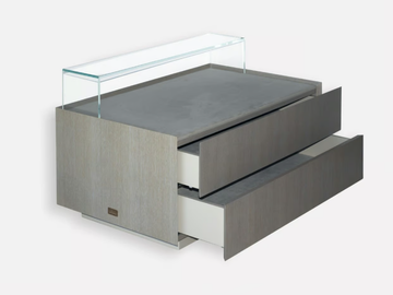 COFRE - Oak bedside table with drawers by MORADA - view 3