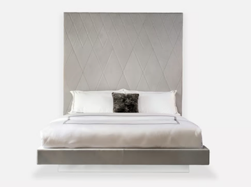 HEAVEN - Leather king size bed with high headboard by MORADA - view 2