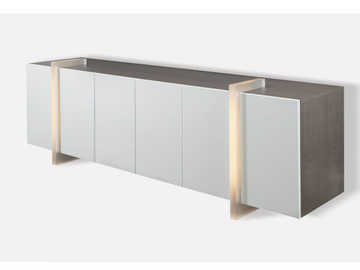 LUNA DEL MAR - Oak sideboard with doors with integrated lighting by MORADA - view 3