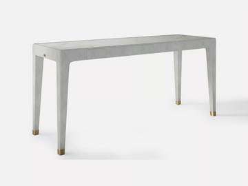 CUBÉ - Rectangular leather writing desk with drawers by MORADA - view 2