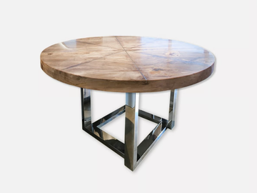 PETRA - Round wooden dining table by MORADA - view 2