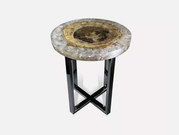 PETRA SWIRL - Round wooden coffee table for living room by MORADA - view 2