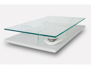 PURO - Rectangular wood and glass coffee table by MORADA - view 2