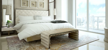 SHANGHAI - Rectangular wooden bedside table with drawers by MORADA - view 3