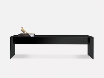 SKY - Rectangular glass console table by MORADA - view 2