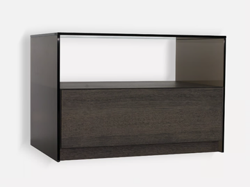 SOL DE NOCHE - Rectangular wooden bedside table with drawers by MORADA - view 2