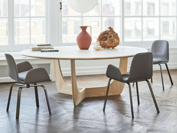 CALA - Contemporary style round wooden living room table by MORE - view 2