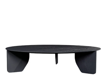 CUT - Round wooden coffee table by MORE - view 2