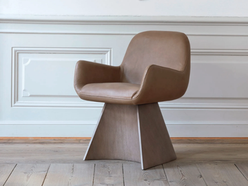 GABO - Upholstered wooden chair with armrests by MORE - view 2