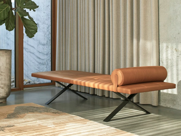 LAX DAYBED - Tufted leather bench by MORE - view 2