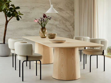 EEVA - Rectangular solid wood dining table by MORE - view 3