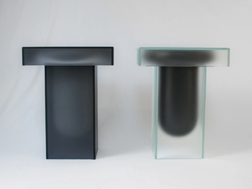 CONTAINA - Square wood and glass coffee table for living room by MOVIMENTO - view 2