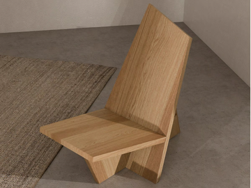 CROOKED - Wooden easy chair by MOVIMENTO - view 3