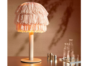 FRAN - Raffia table lamp by MOVIMENTO - view 3