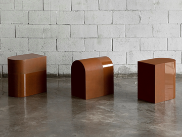 SIENNA - Low metal stool by MOVIMENTO - view 2