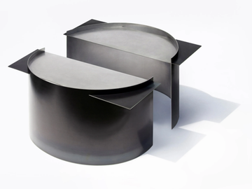 TERRITORY - Demilune steel console table by MOVIMENTO - view 2