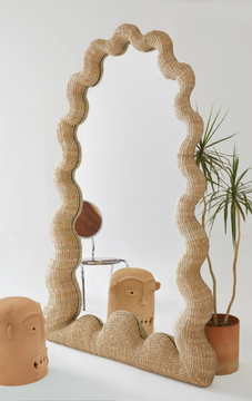 LA CELEBRACIÓN NATURAL - Freestanding framed glass-fibre mirror by MOVIMENTO - view 3