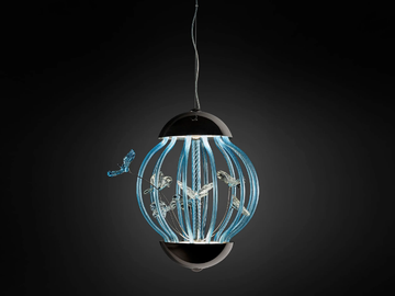 CAGE - LED glass pendant lamp by MULTIFORME - view 2