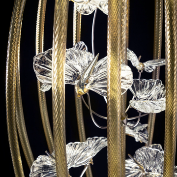 CAGE - LED glass floor lamp with tripod by MULTIFORME - view 3