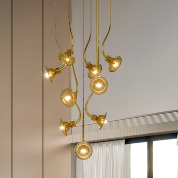 IKEBANA 9 - Blown glass pendant lamp by MULTIFORME - view 3