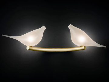 LIGHT OF LOVE 1 - Handmade blown glass wall lamp by MULTIFORME - view 2