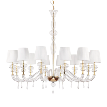 PALLADIUM - Murano glass chandelier by MULTIFORME - view 3