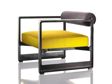BRUT - Fabric armchair with removable cover with armrests by Magis - view 2
