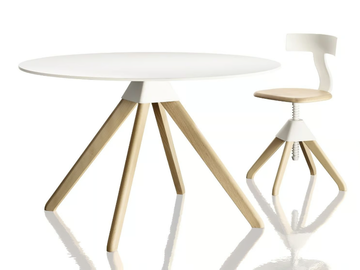 CUCKOO - Round beech table by Magis - view 2