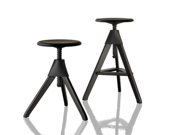 TOM AND JERRY – THE WILD BUNCH - Beech stool height-adjustable by Magis - view 2