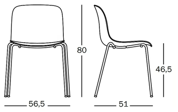 TROY - Stackable polycarbonate chair by Magis - view 3