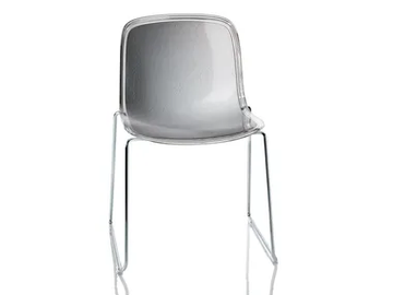 TROY - Stackable sled base polycarbonate chair by Magis - view 2